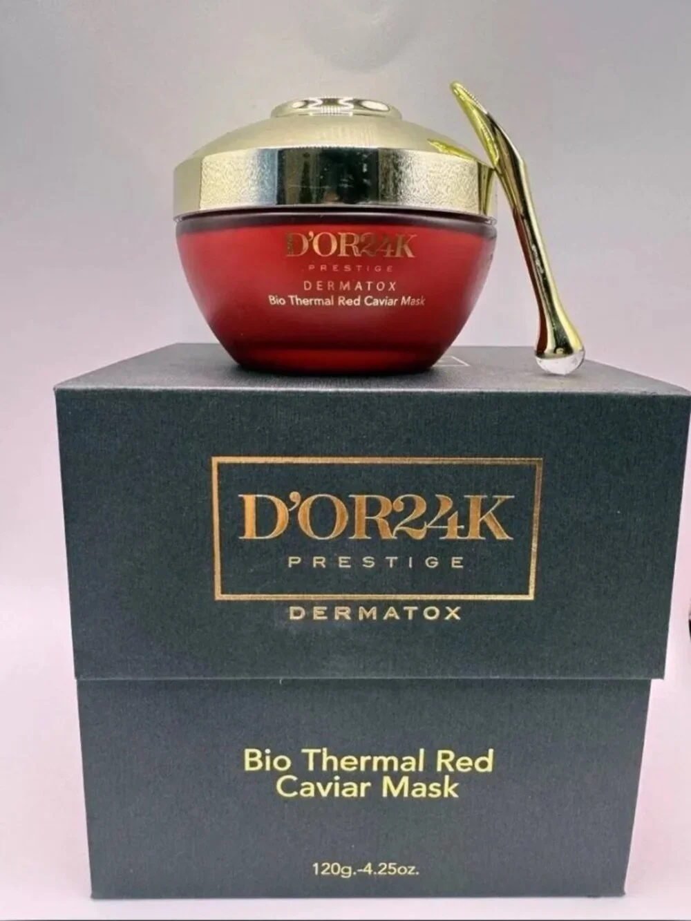 D'Or 24K Prestige Dermatox Bio Thermal Red Caviar Mask NIB!